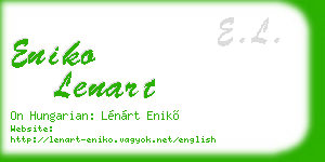 eniko lenart business card